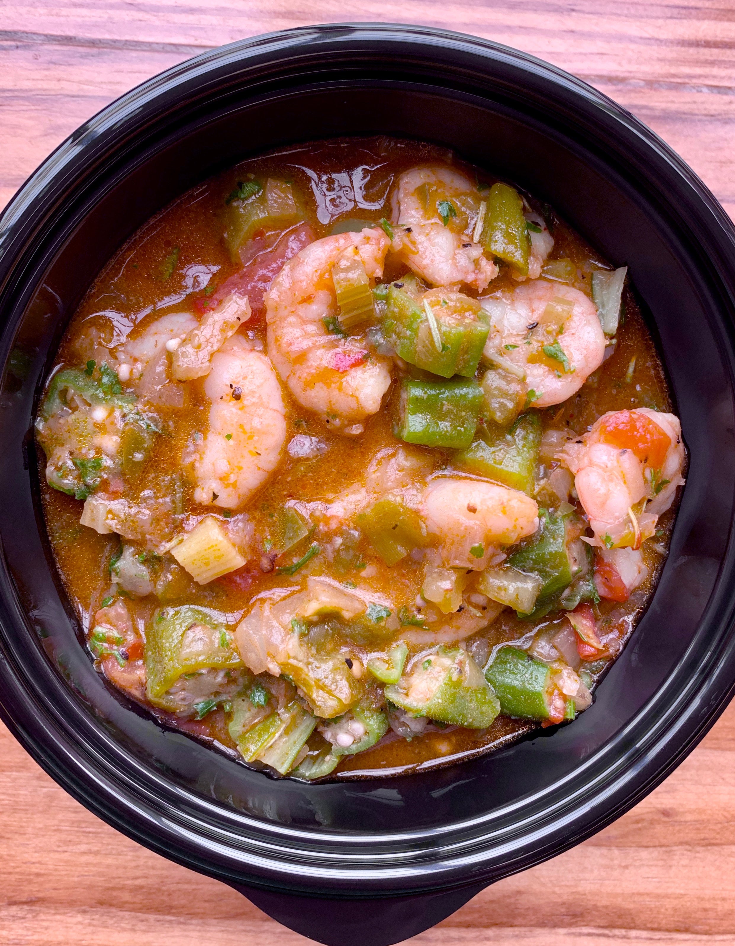 Okra & Gulf Shrimp Nur's Kitchen